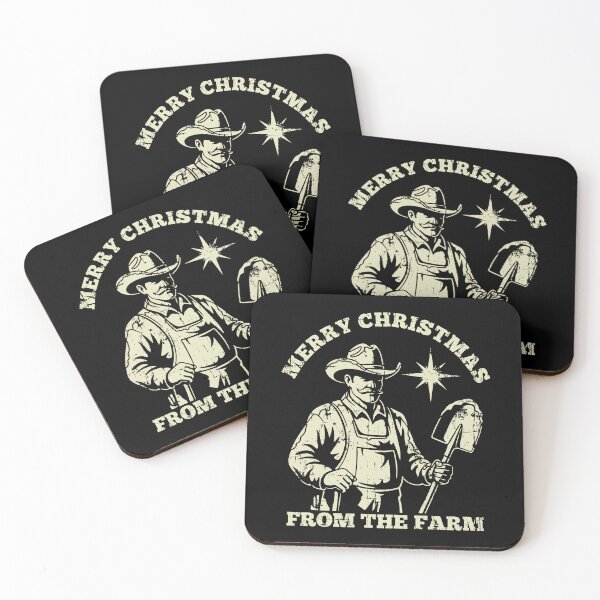 Item preview, Merry Christmas From The Farm - Farmer Holiday designed and sold by FlashCraft Design.