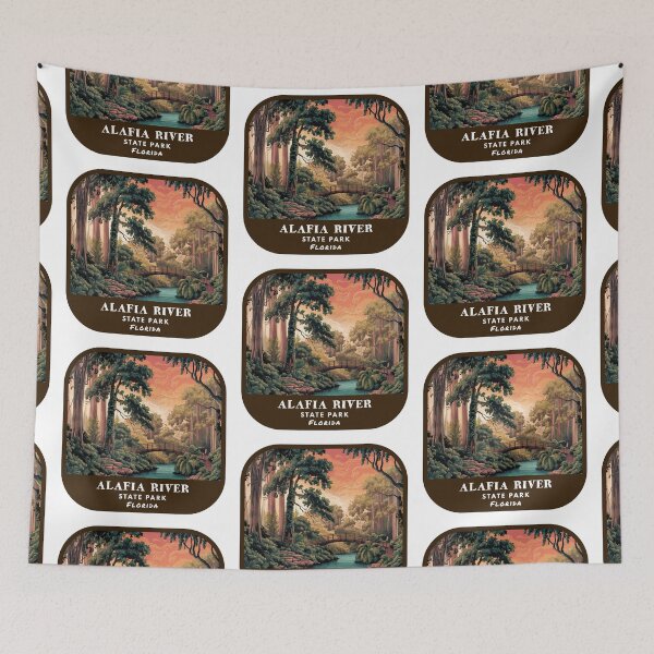 Item preview, Vintage Alafia River State Park (Florida State Park) designed and sold by RabbitK.