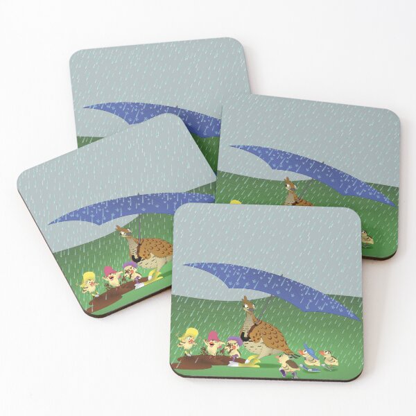 Item preview, Grouse and Chicks in the Rain designed and sold by cartoonben.