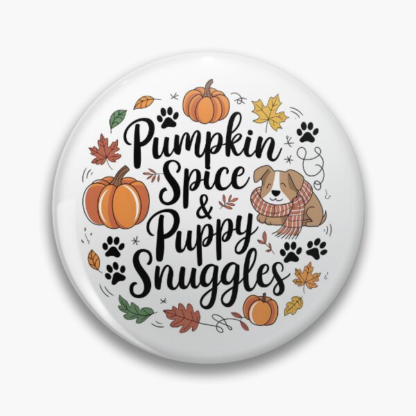 Item preview, Pumpkin Spice and Puppy Snuggles – Cozy Fall Dog Lover  designed and sold by CuteDesignables.
