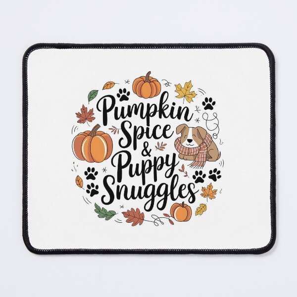 Item preview, Pumpkin Spice and Puppy Snuggles – Cozy Fall Dog Lover  designed and sold by CuteDesignables.