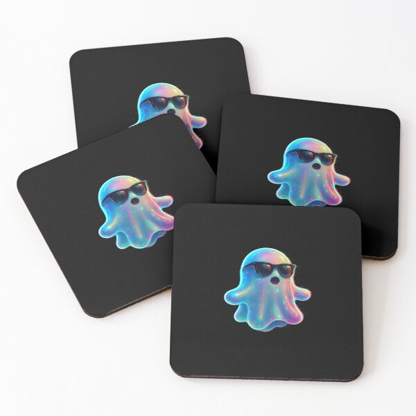 Item preview, 3D Glitched Neon Ghost Sticker Retro Vaporwave Aesthetic designed and sold by High Pixels.