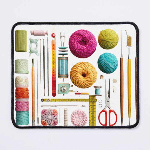 Item preview, Colorful Crochet Tools and Yarn Set   designed and sold by SantiLab.