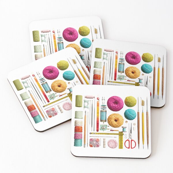Item preview, Colorful Crochet Tools and Yarn Set   designed and sold by SantiLab.