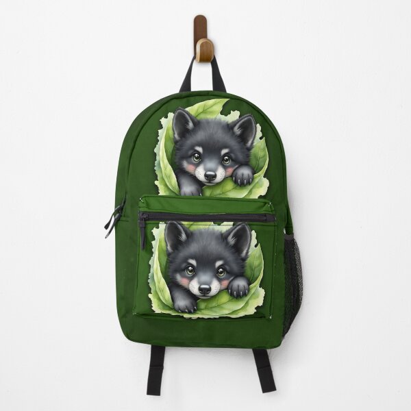Item preview, Wolf cub in the green: A view full of magic and warmth.  designed and sold by nicky2342.