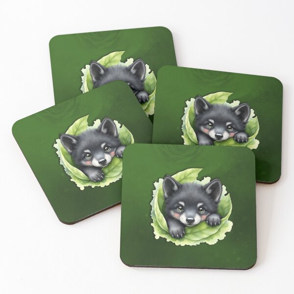 Item preview, Wolf cub in the green: A view full of magic and warmth.  designed and sold by nicky2342.