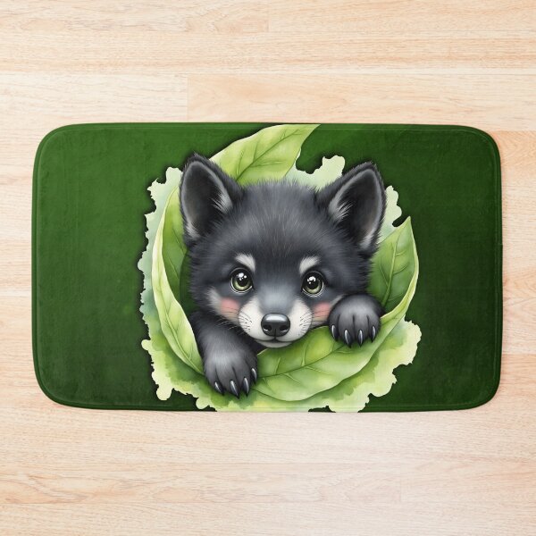 Item preview, Wolf cub in the green: A view full of magic and warmth.  designed and sold by nicky2342.