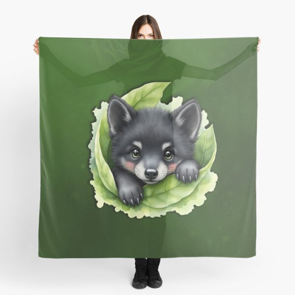Item preview, Wolf cub in the green: A view full of magic and warmth.  designed and sold by nicky2342.