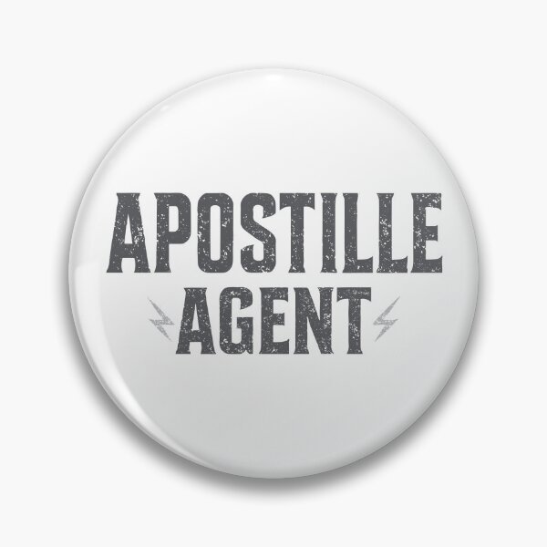 Item preview, Apostille Agent | Bold Grunge Typography with Lightning Bolts designed and sold by NotaryLife.