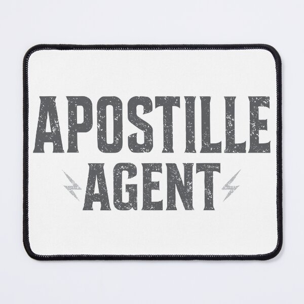 Item preview, Apostille Agent | Bold Grunge Typography with Lightning Bolts designed and sold by NotaryLife.