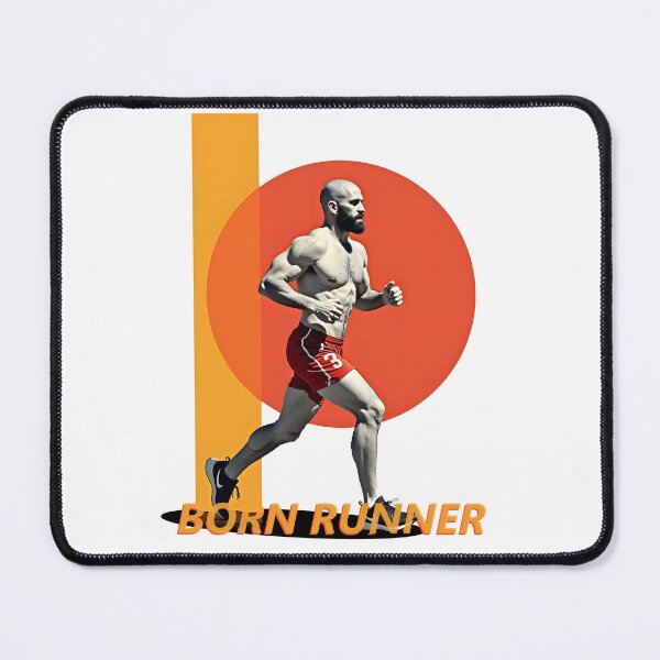 Item preview, The Born Runner Abstract Art Poster designed and sold by Museum Of Non-Existing Art.