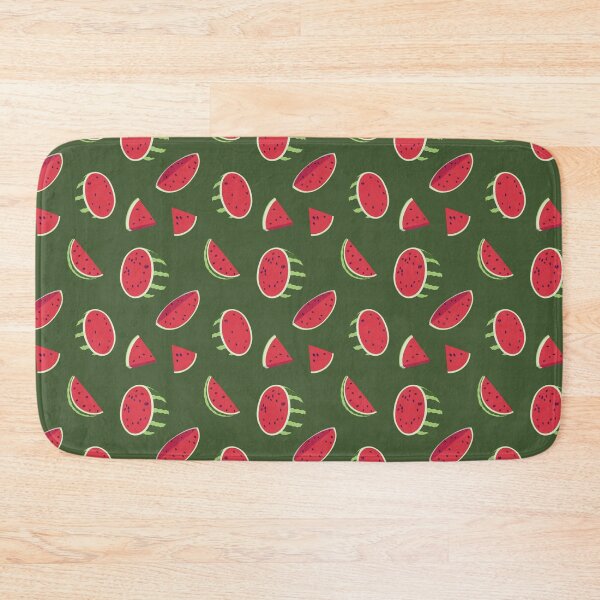 Item preview, Watermelons with dark green background  designed and sold by Paintingsbyapeacock.