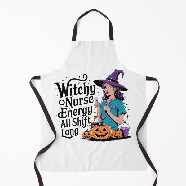Item preview, Witchy Nurse Energy All Shift Long | Spooky Medical Humor for Nurses designed and sold by CuteDesignables.