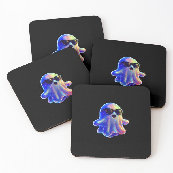 Item preview, 3D Glitched Neon Ghost Sticker Retro Vaporwave Aesthetic designed and sold by High Pixels.