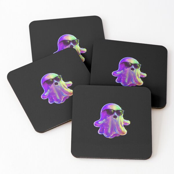 Item preview, 3D Glitched Neon Ghost Sticker Retro Vaporwave Aesthetic designed and sold by High Pixels.