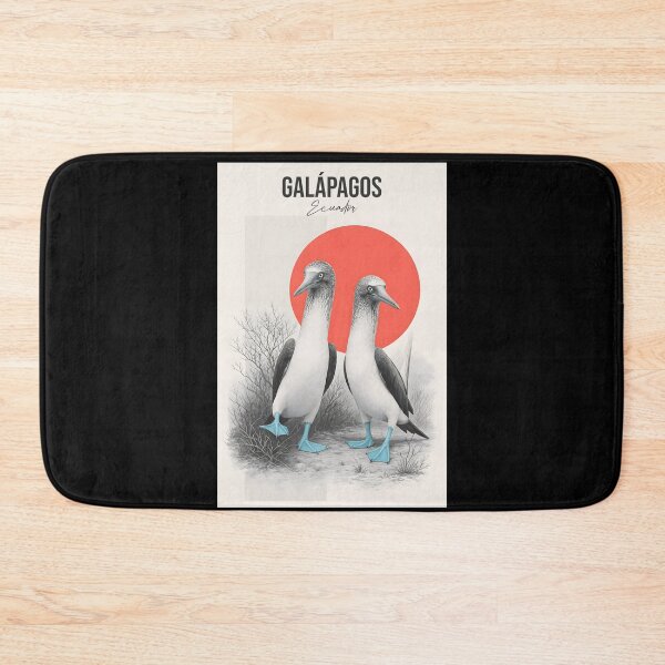 Item preview, Blue-Footed Boobies – Galápagos Wildlife Poster designed and sold by AtuqStudio.