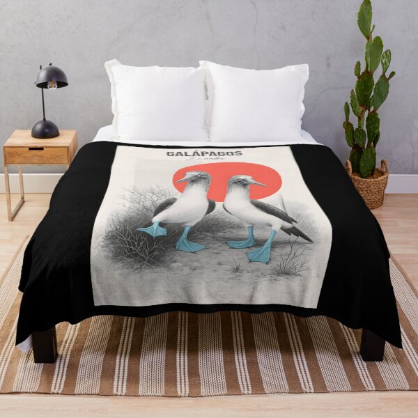 Item preview, Blue-Footed Boobies – Galápagos Wildlife Poster designed and sold by AtuqStudio.