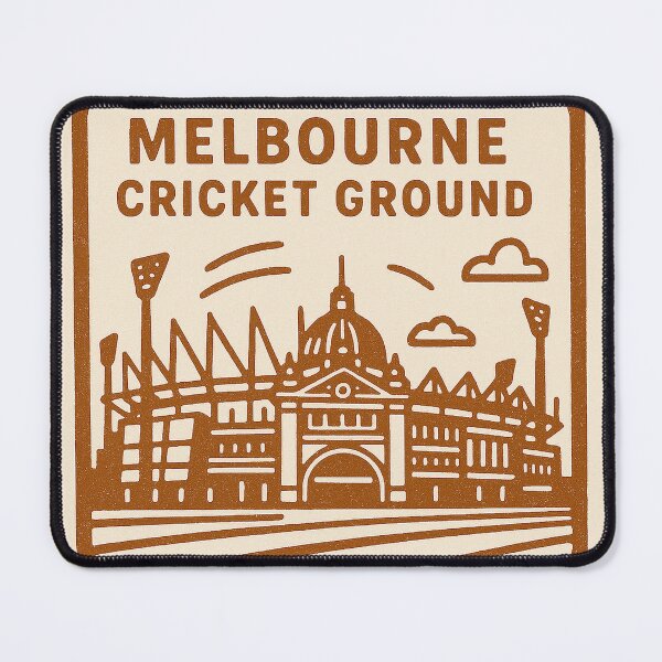 Item preview, Melbourne Cricket Ground Retro Stamp Design designed and sold by FairDinkumThreads.