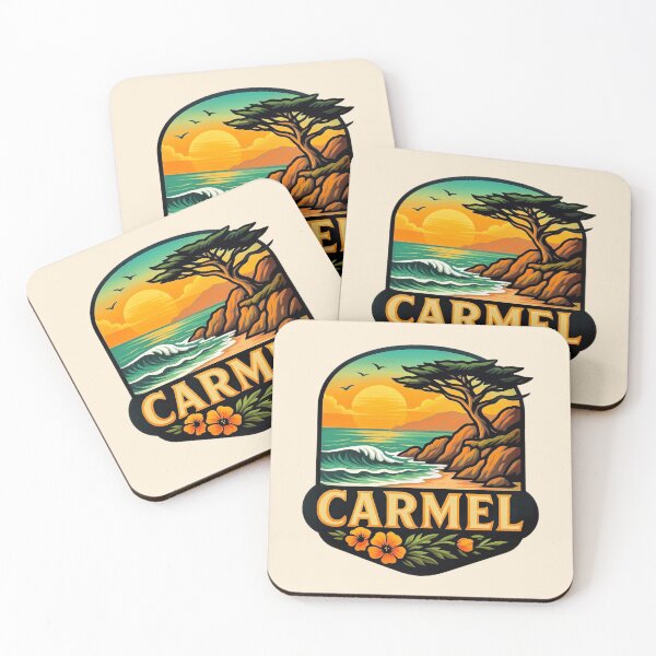 Item preview, Carmel Coast Sunset - California Cypress designed and sold by Myra365Art.