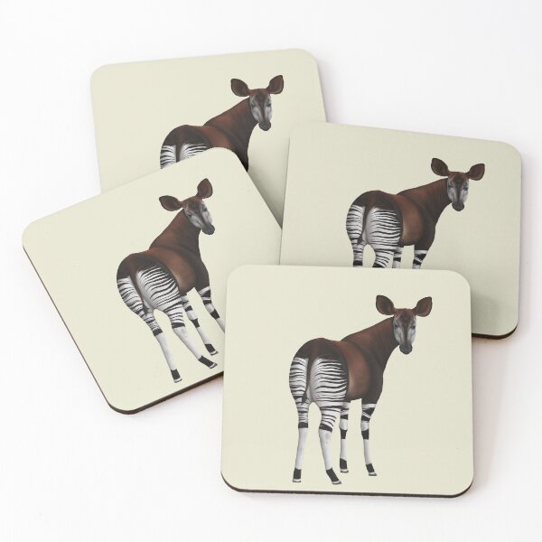 Item preview, Curious Creature of the Congo Okapi illustration  designed and sold by ArtByBreah.