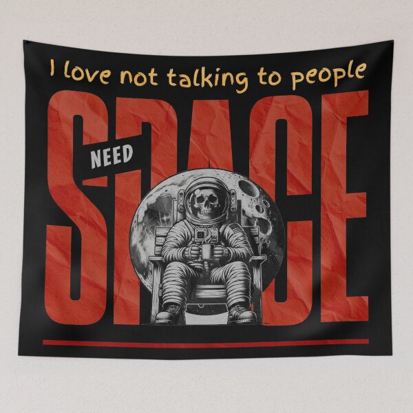 Item preview, Need Space – Funny Introvert Astronaut Shirt designed and sold by Lucky Streetwear.