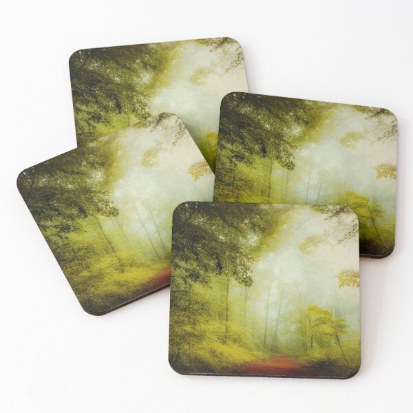 Item preview, Dreamy Misty Summer Forest designed and sold by Dyrk Wyst Redbubble Shop.