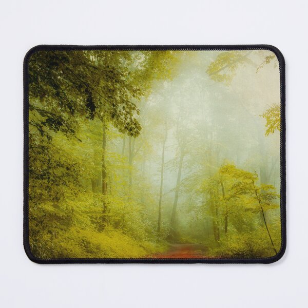 Item preview, Dreamy Misty Summer Forest designed and sold by Dyrk Wyst Redbubble Shop.