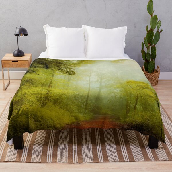 Item preview, Dreamy Misty Summer Forest designed and sold by Dyrk Wyst Redbubble Shop.