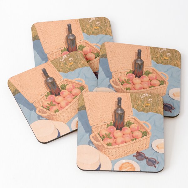 Item preview, Picnic basket with wine and fruit designed and sold by Mauswohn.