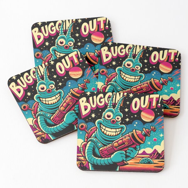 Item preview, Retro Space Invasion: Buggin’ Out! designed and sold by KMHArts.