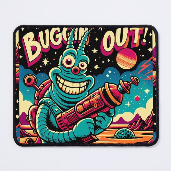 Item preview, Retro Space Invasion: Buggin’ Out! designed and sold by KMHArts.