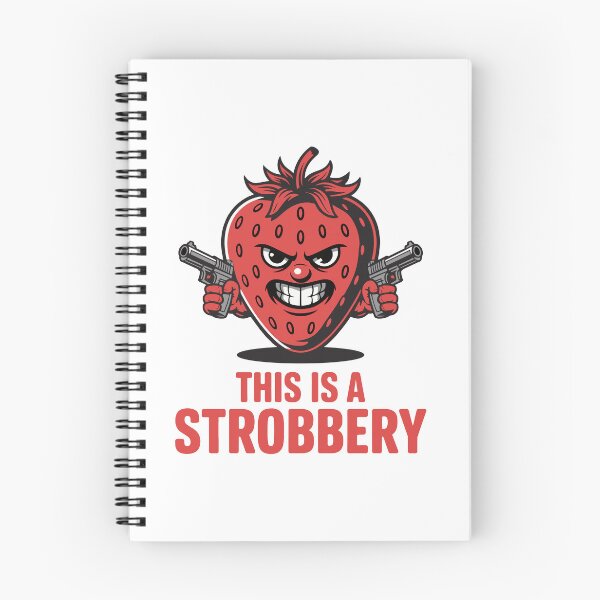 Item preview, This Is a Strobbery – Funny Strawberry Cartoon with Guns designed and sold by TipTop GFX.