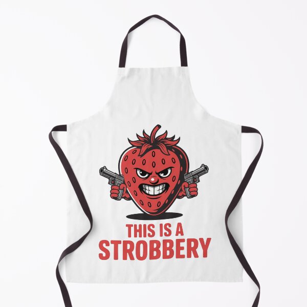 Item preview, This Is a Strobbery – Funny Strawberry Cartoon with Guns designed and sold by TipTop GFX.