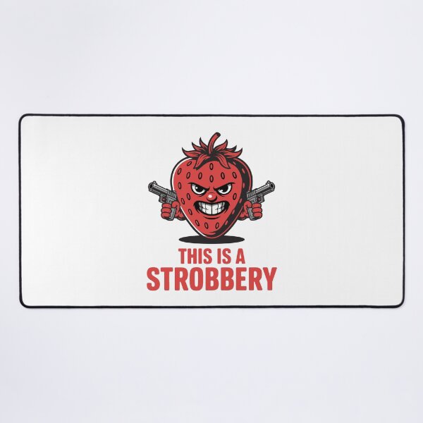 Item preview, This Is a Strobbery – Funny Strawberry Cartoon with Guns designed and sold by TipTop GFX.
