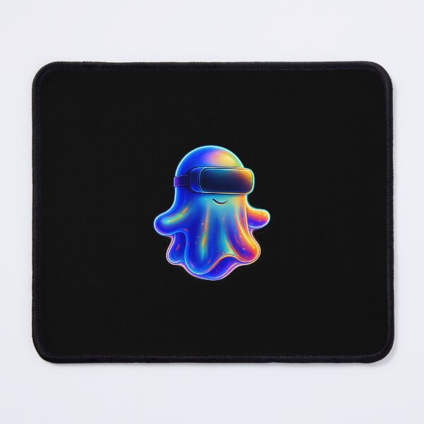 Item preview, VR Glitched Neon Gaming Ghost Sticker Retro Vaporwave designed and sold by High Pixels.