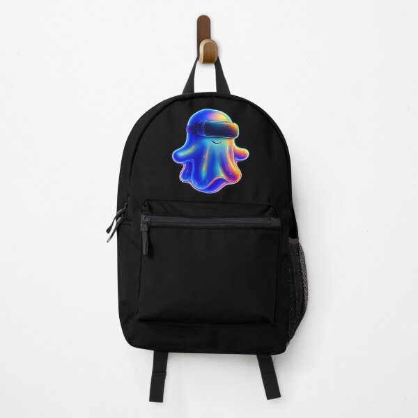 Item preview, VR Glitched Neon Gaming Ghost Sticker Retro Vaporwave designed and sold by High Pixels.