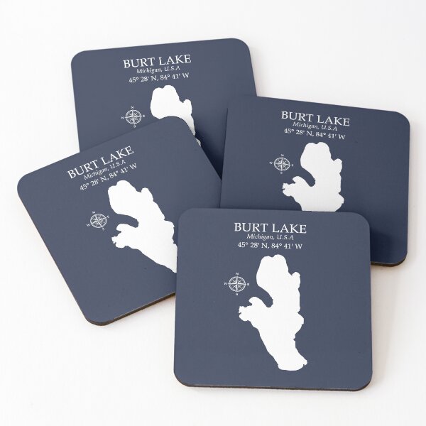 Item preview, Burt Lake Michigan MI Life | Northern Inland Waterway Gift designed and sold by Chilly Lizard.