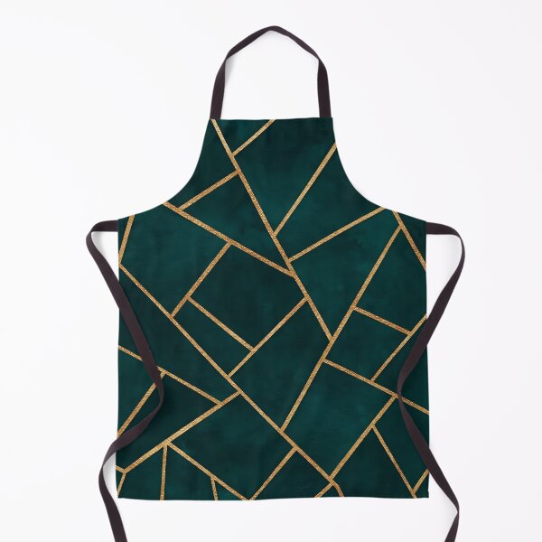 Item preview, Dark Teal Ink Gold Geometric Pattern Glam designed and sold by svarupa.