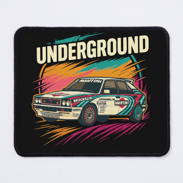 Item preview, Underground Retro Rally Legend Lancia Inspired Artwork designed and sold by ARTHEMID.