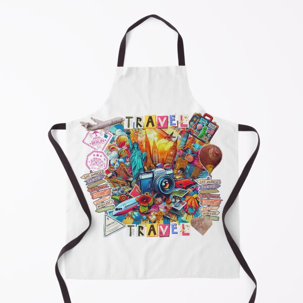 Item preview, Travel Lover Collage designed and sold by Nacho Average Designs.