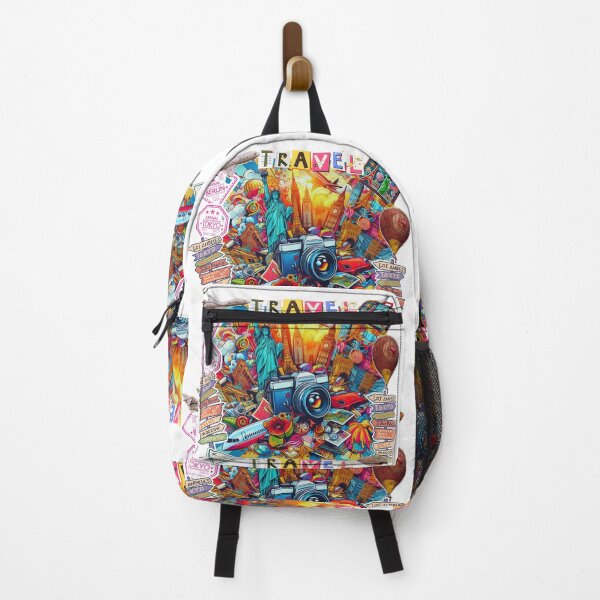 Item preview, Travel Lover Collage designed and sold by Nacho Average Designs.