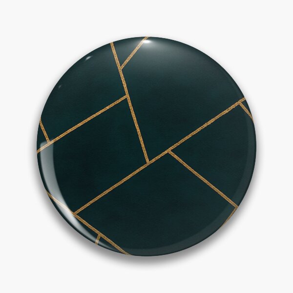 Item preview, Dark Teal Ink Gold Geometric Pattern Glam designed and sold by svarupa.