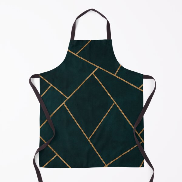 Item preview, Dark Teal Ink Gold Geometric Pattern Glam designed and sold by svarupa.