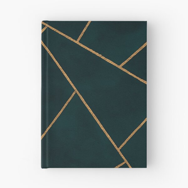 Item preview, Dark Teal Ink Gold Geometric Pattern Glam designed and sold by svarupa.