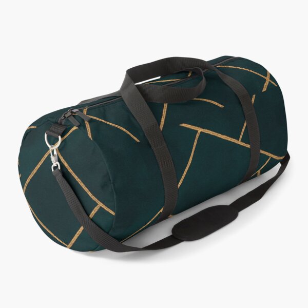 Item preview, Dark Teal Ink Gold Geometric Pattern Glam designed and sold by svarupa.