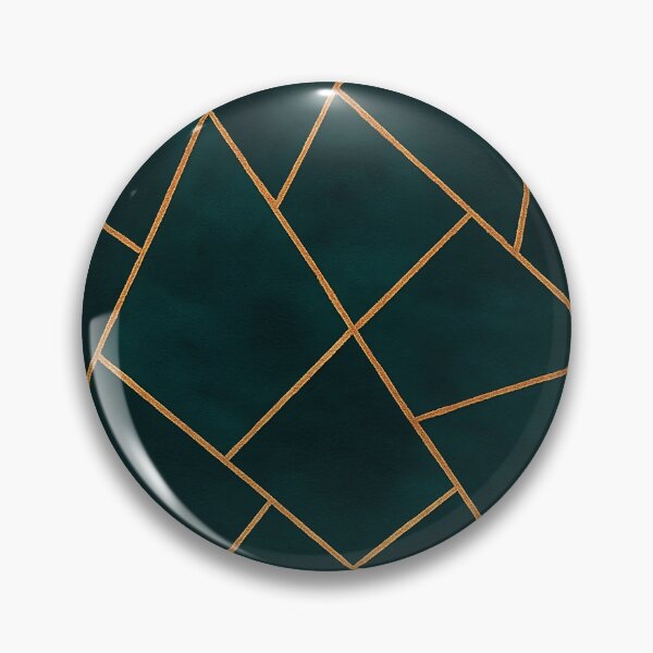 Item preview, Dark Teal Ink Gold Geometric Pattern Glam designed and sold by svarupa.