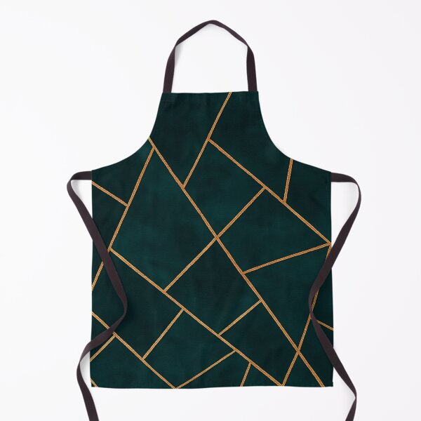Item preview, Dark Teal Ink Gold Geometric Pattern Glam designed and sold by svarupa.