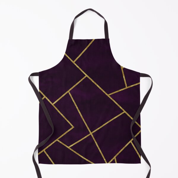 Item preview, Dark Purple Ink Gold Geometric Pattern Glam designed and sold by svarupa.