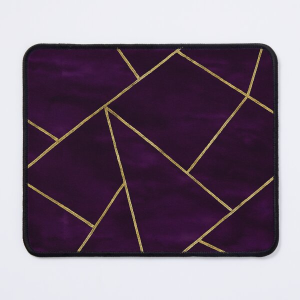 Item preview, Dark Purple Ink Gold Geometric Pattern Glam designed and sold by svarupa.
