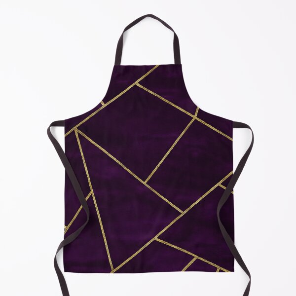 Item preview, Dark Purple Ink Gold Geometric Pattern Glam designed and sold by svarupa.